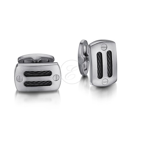 Hommes titane boutons - titane,