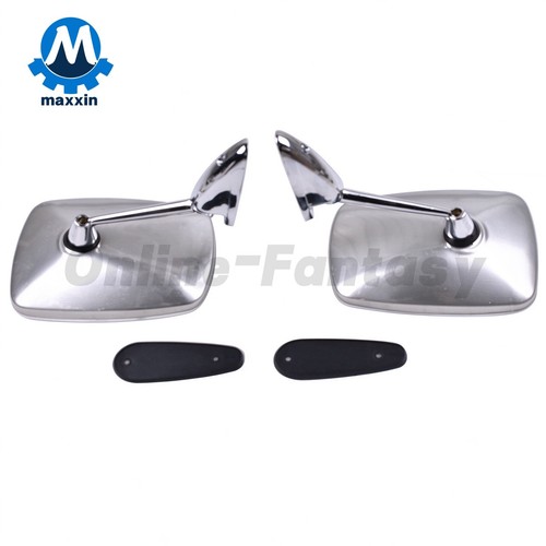 Chrome fender door mirror pair - door,