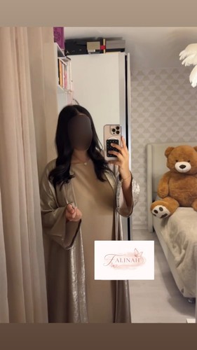 Abaya pièces fluide avec - fluide,