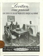 PARIS / LEVITAN FURNITURE / ADVERTISING 1950