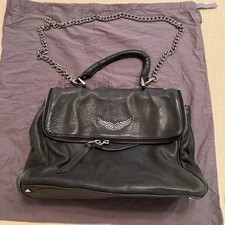 Zadig Voltaire Leather Handbag French Brand Chain Shoulder Option Used from JP
