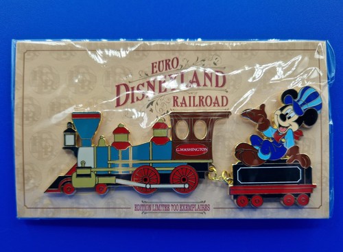 Pins euro disneyland railroad - pins,