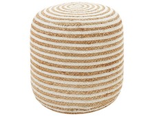 Pouf rond boho tressé - pouf,