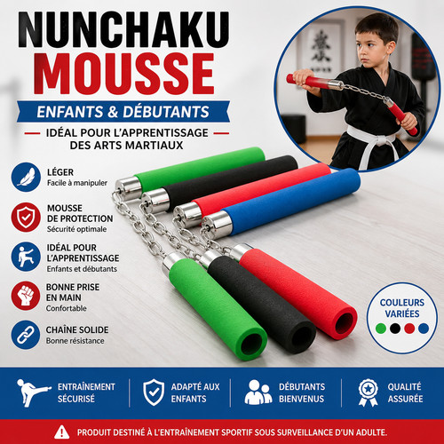 Nunchaku mousse enfants - mousse,
