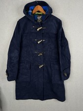 Vintage Gloverall Alexander Duffle Coat Hooded Navy Men's Size 38 Medium