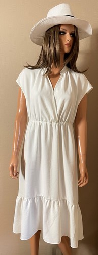 Robe longue blanche zara 38 - robe,