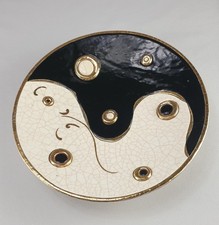 Superbe grand plat en Emaux de