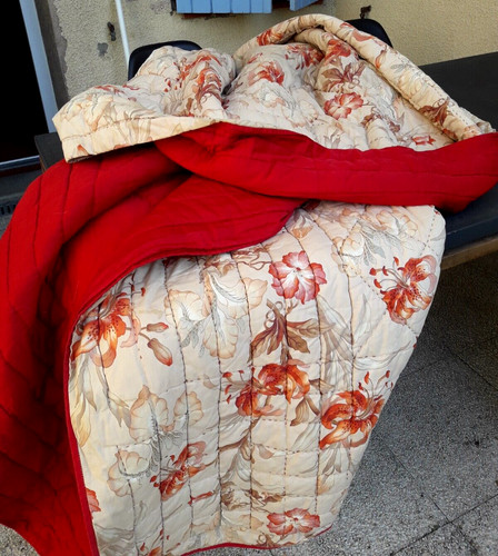 Old bed cover boutis hand