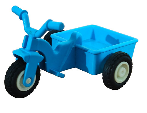 Playmobil ancien tricycle bleu - ancien,