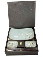 Stoneware Sushi Set for 2 - Kafuh Japan - Cherry Blossom w/ Chopsticks & Box