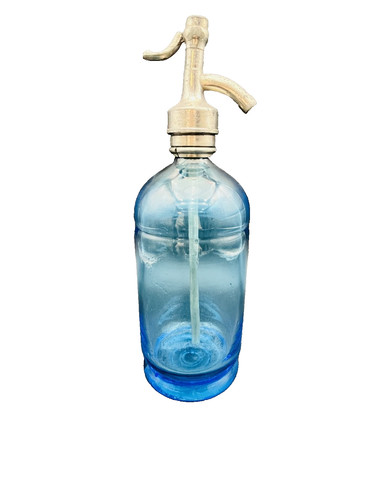 Blue clear glass brewery - blue,