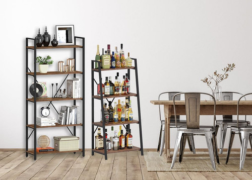 Rustic oak tier industrial - oak, 5-tier