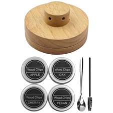 Kit Fumoir Cocktail avec 4 Copeaux de Bois Kit Fumoir Whisky pour Cocktails V...
