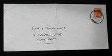 Caterham, Surrey 1980 postmark 30mm FOLDED cover