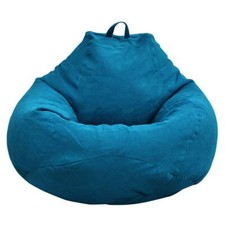 Ghopy Housse de Pouf Poire Géant en Tissu L100 * 120cm pour Adulte Enfants Po...