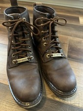Harley Davidson Darrol D93192  Soft Toe Motorcycle Brown Boots US Size 10 M