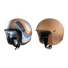 Casque De Jet Vintage Platine