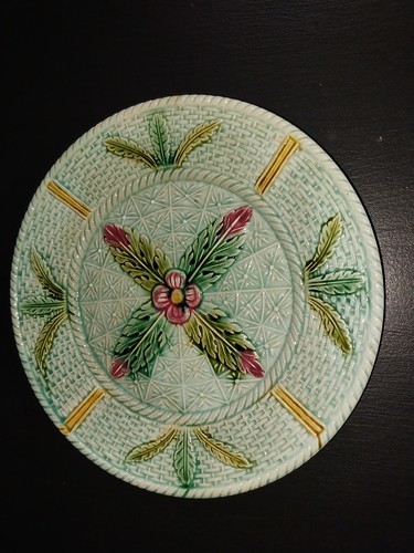 Ancienne assiette barbotine - ancienne,
