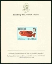 Barbuda 1969 Catahfa Fish $2.50 MASTER PROOF