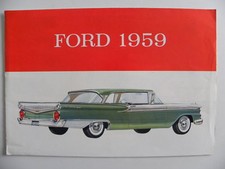 Catalogue / brochure USA FORD 1959  en anglais