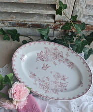 ANCIEN PLAT OVALE AUBEPINE