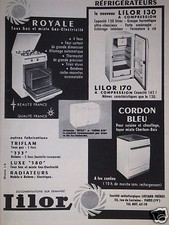 ADVERTISEMENT LILOR STOVE ALL GAS & MIXED ELECTRICITY REFRIGERATORS