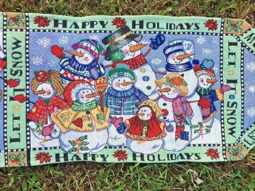 Vintage tapestry table runner - tapestry,