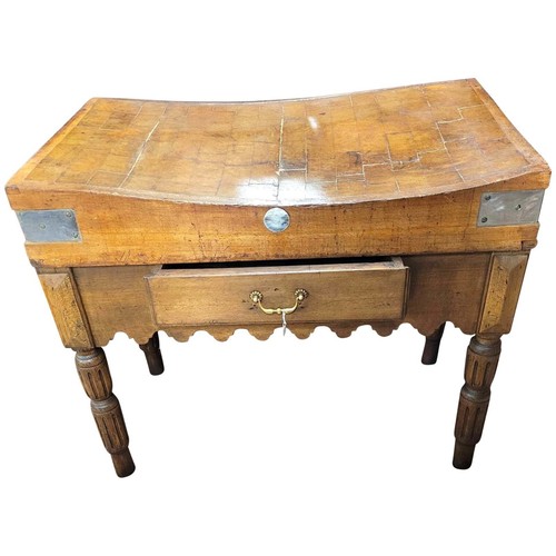 Ancien billot boucher en - ancien, de