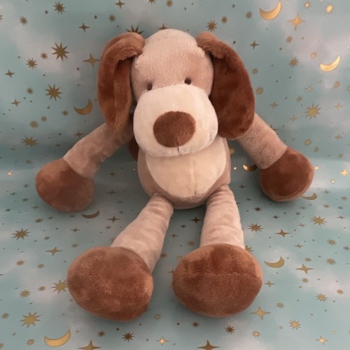 Peluche chien beige marron - beige,