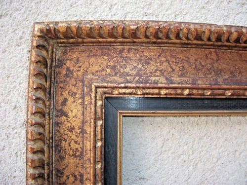 Large cadre ancien bois - large,