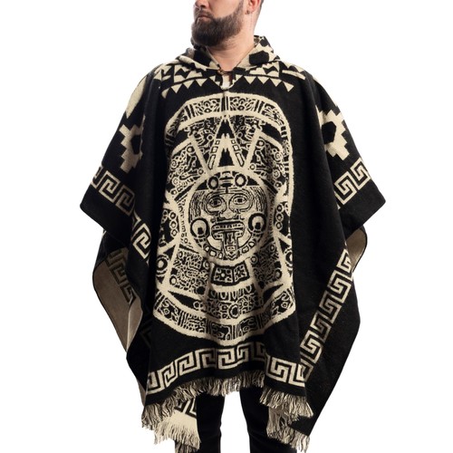 Premium alpaca laine poncho - laine,