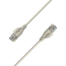 Câble Réseau Ethernet RJ45 Cat6A 10 Gbps UTP Blindé 500MHz Slim Blanc -1m à 30m