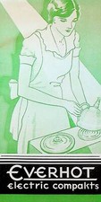 Everhot Electric Compakts Brochure Art Deco Broiler Roaster Casserole 1929
