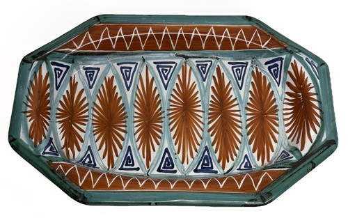Rare grand plat octogonal - grand,