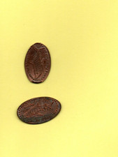 Maritime Aquarium lot of 2 Elongated Coins
