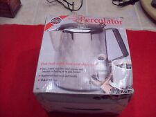 NEW IN BOX Norpro 9-Cup STAINLESS STEEL Stove top COFFEE Percolator