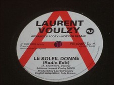 Laurent Voulzy: Le Soleil Donne  7"  UK PROMO
