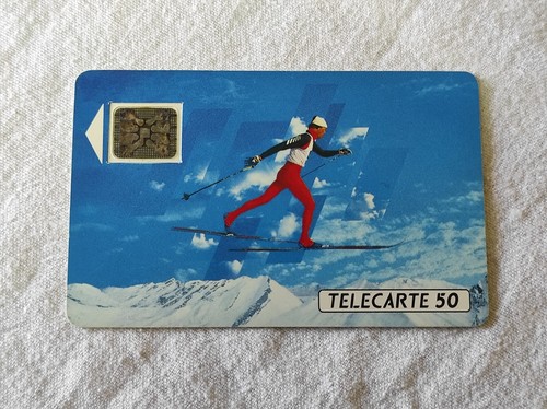Télécarte française ski - ski, de