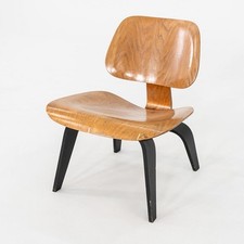 1948 Eames LCW Lounge Chair in Ash with Ebonized Legs by Evans / Herman Miller