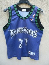 Maillot basket MINNESOTA TIMBERWOLVES Kevin GARNETT 21 NBA CHAMPION USA XS