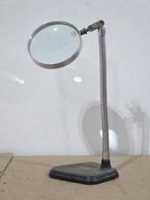 Magnifier Magnifying Glass on Stand Made in USA Vintage Mid Century