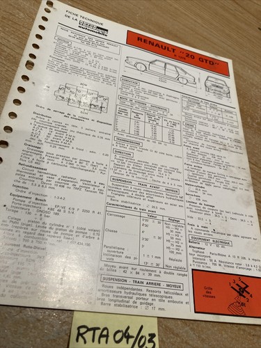 Automobile technical sheet - automobile,