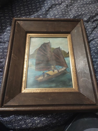 Ancien tableau huile - ancien, sur