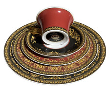 Versace Rosenthal Medusa Red 5 Piece Place Setting