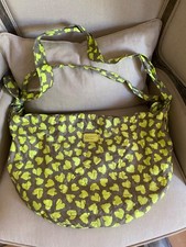 Marc by Marc Jacobs Wild At Heart Neon Yellow Gray Nylon Large Sac Beach Bag