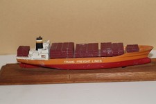 RARE VINTAGE DIECAST TRANS FREIGHT LINES CONTAINER SHIP MODEL CASTCO "DEMOCRACY"