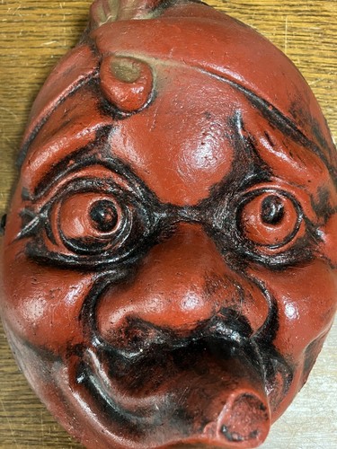 Masque hyottoko poterie - hyottoko, en