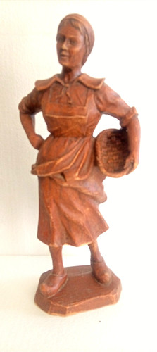 Statuette ancienne sculptée - ancienne,
