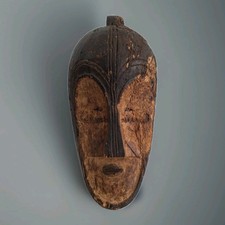 Masque Africain  En Bois Art Tribal Ethnique tribu FANG