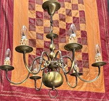 ANCIEN LUSTRE VINTAGE LAITON 6